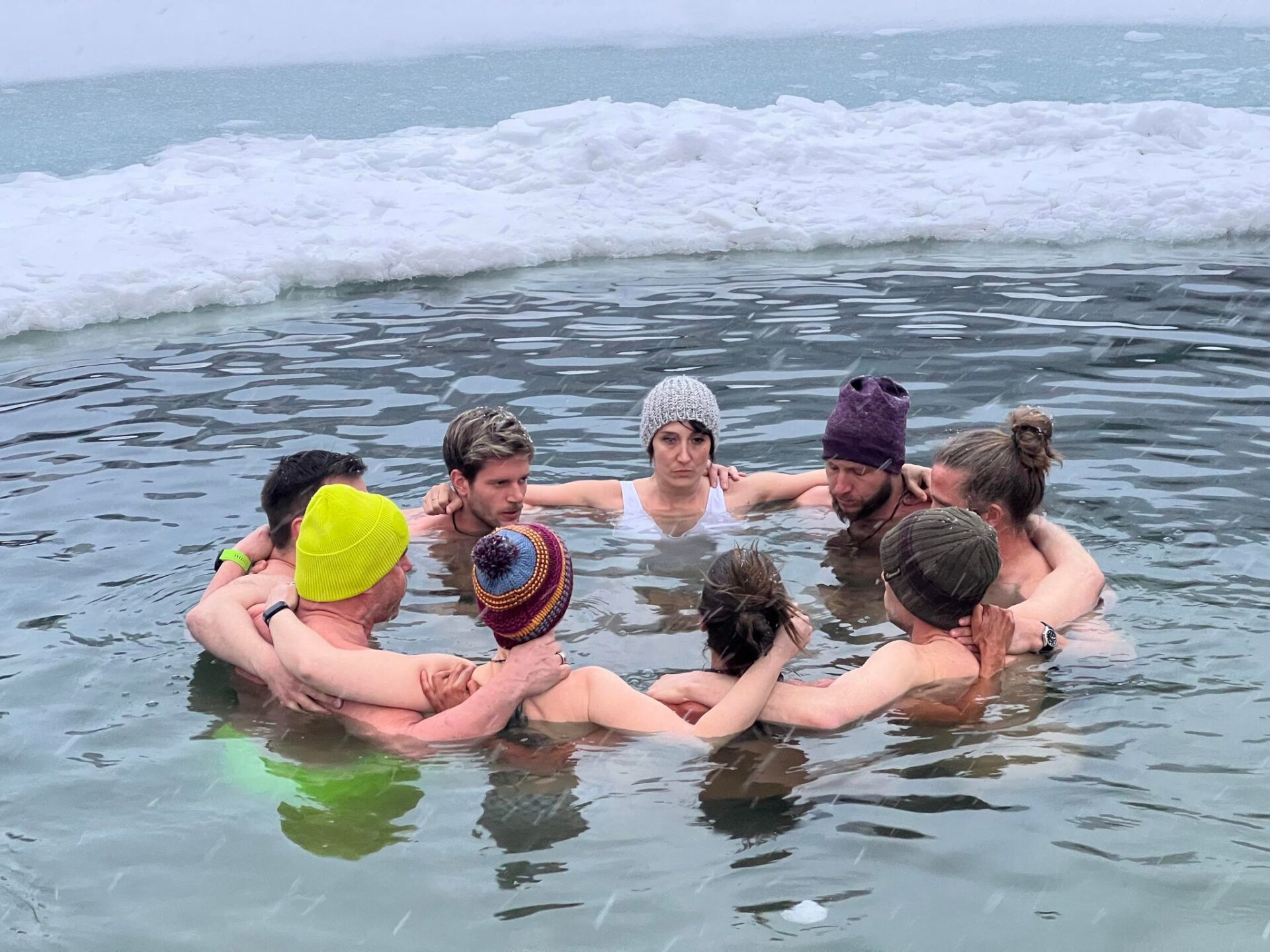 Group Cold Plunging