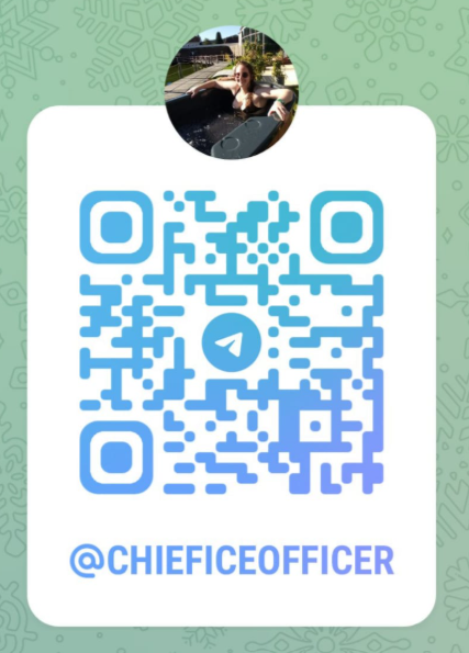 Telegram QR Code for the Ice Bathing Group in Kingston upon Hull
